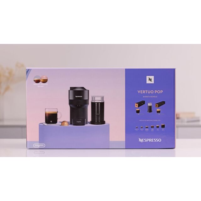 Delonghi ENV90.BAE Vertuo Pop Coffee Machine Bundle Pack Black