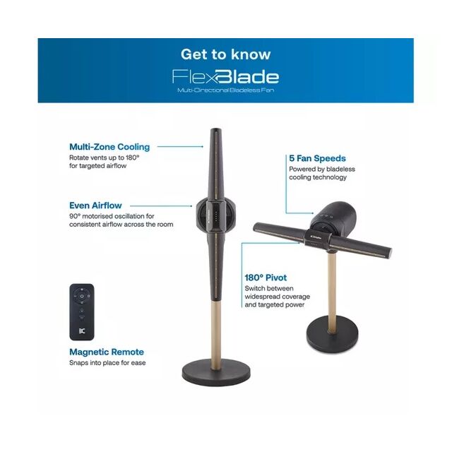 Dimplex DXACF002 Flexblade Multi-Directional Bladeless Fan