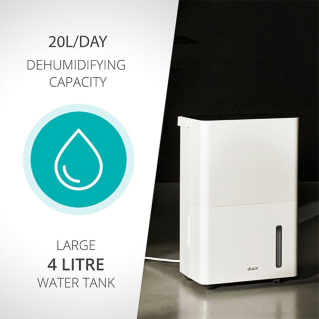 DUUX DXDH02UK Bora Smart Dehumidifier, White