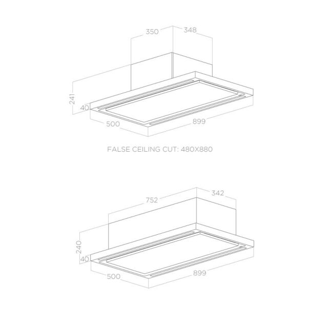 Elica CLOUD-SEVEN-DO Energy Class A, Easy Installation, 3 speeds + Boost, Remote control