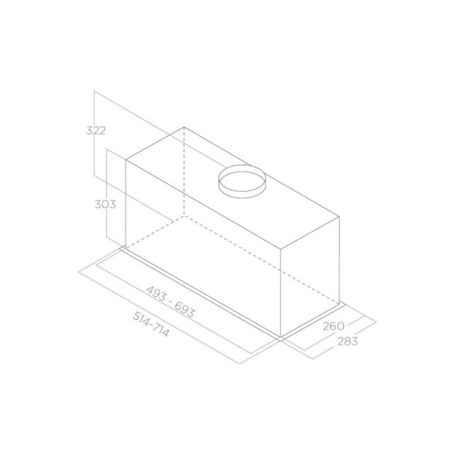 Elica LANE-80-BLK High performance hood, easy installation, Multi D air capture, high airflow 650m/3