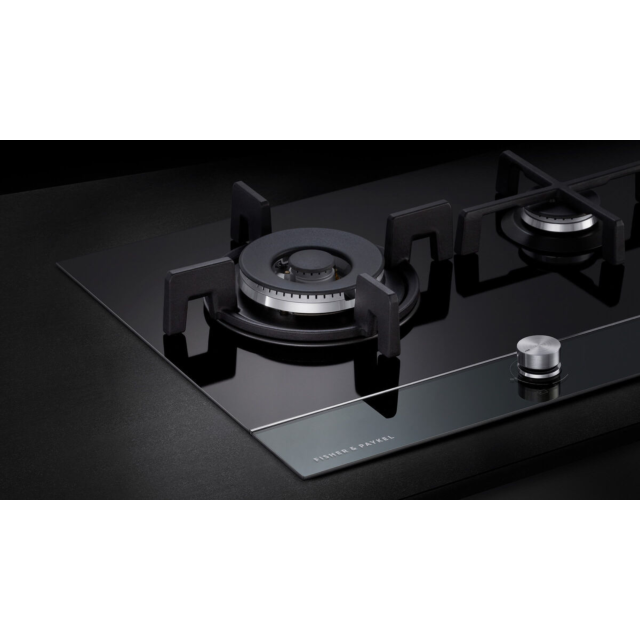 Fisher & Paykel Gas Hob CG451DNGGB4 - 45cm Black Glass