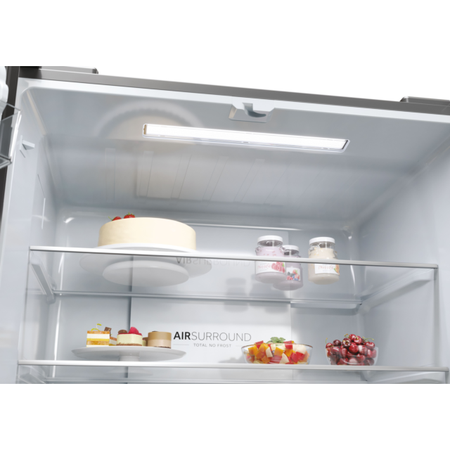 Haier HCR3818ENMM 83.3cm Total No Frost Multi Door Fridge Freezer - Inox