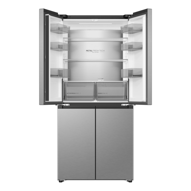 Haier HCR58S18DNMM 60/40 Fridge Freezer Inox
