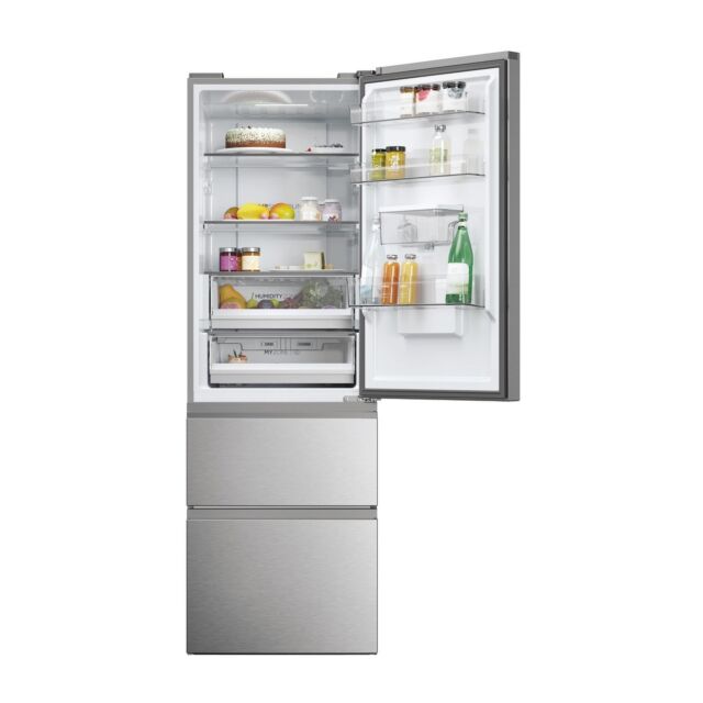 Haier HTW5618EWMG 60/40 Fridge Freezer - Silver