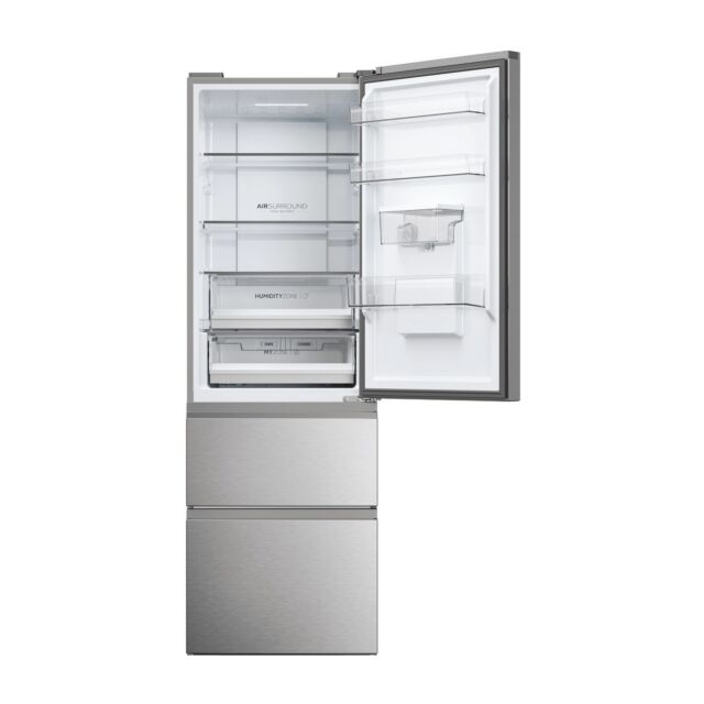 Haier HTW5618EWMG 60/40 Fridge Freezer - Silver