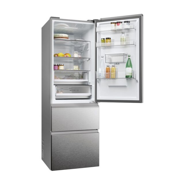 Haier HTW5618EWMG 60/40 Fridge Freezer - Silver