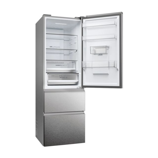 Haier HTW5618EWMG 60/40 Fridge Freezer - Silver