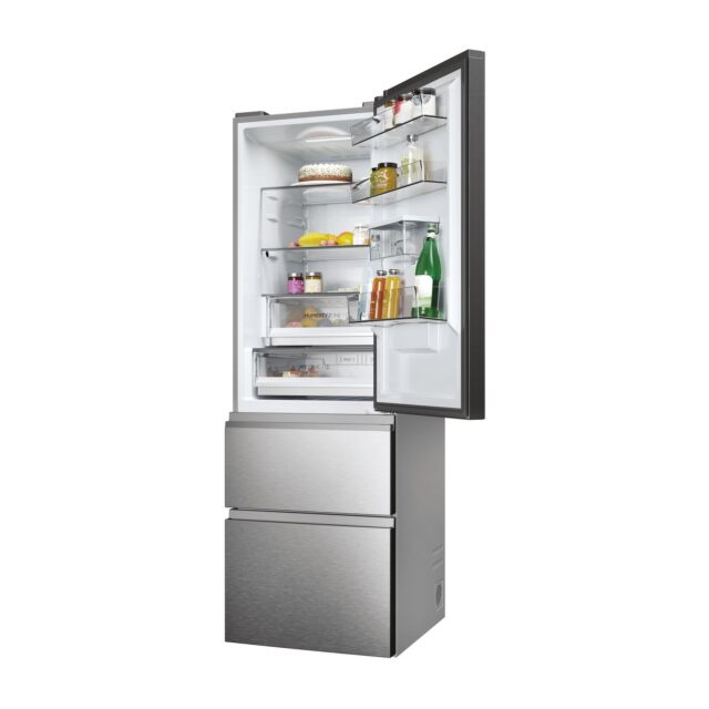 Haier HTW5618EWMG 60/40 Fridge Freezer - Silver
