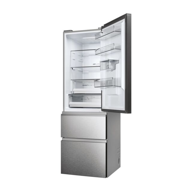 Haier HTW5618EWMG 60/40 Fridge Freezer - Silver