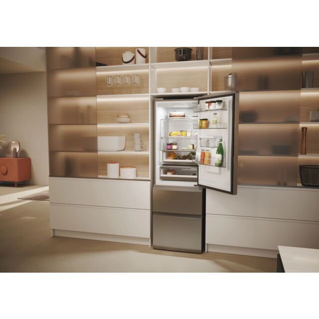 Haier HTW5618EWMG 60/40 Fridge Freezer - Silver