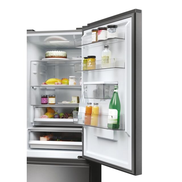 Haier HTW5618EWMG 60/40 Fridge Freezer - Silver