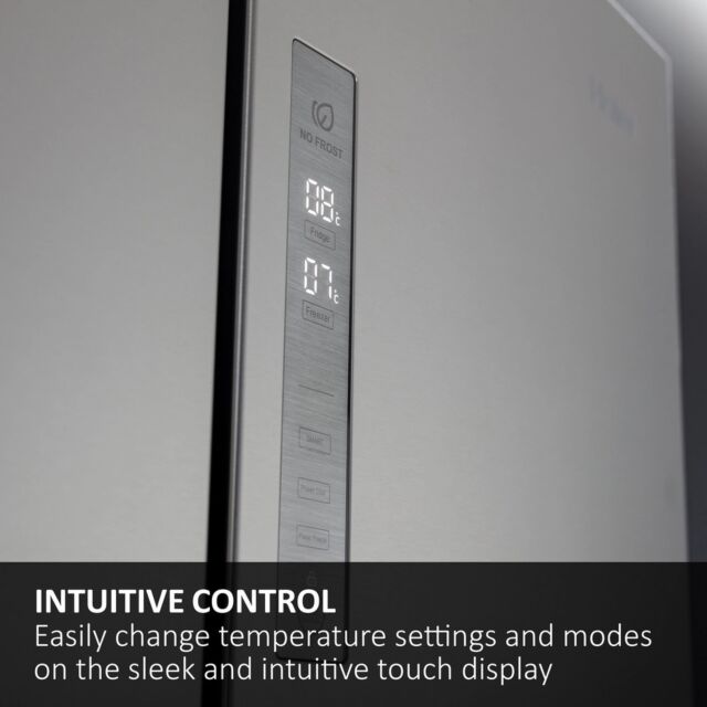 Haier HTW5618EWMG 60/40 Fridge Freezer - Silver