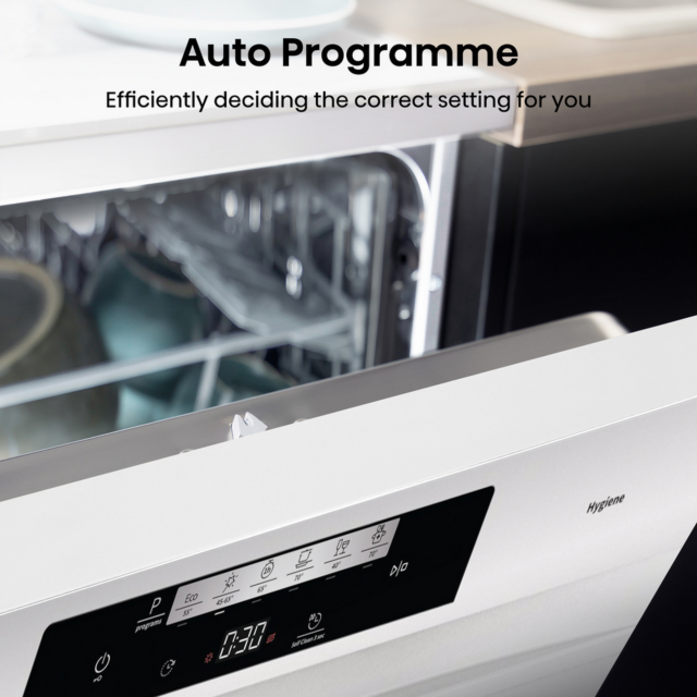 Hisense HS642D90WUK Dishwasher White 14 Place Settings