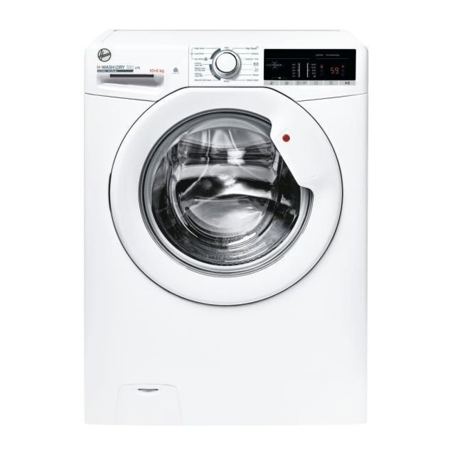 Hoover H3D 4106TE H-Wash 300, 10+6kg 1400rpm Washer Dryer, White, NFC