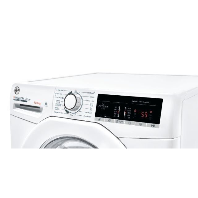 Hoover H3D 4106TE H-Wash 300, 10+6kg 1400rpm Washer Dryer, White, NFC