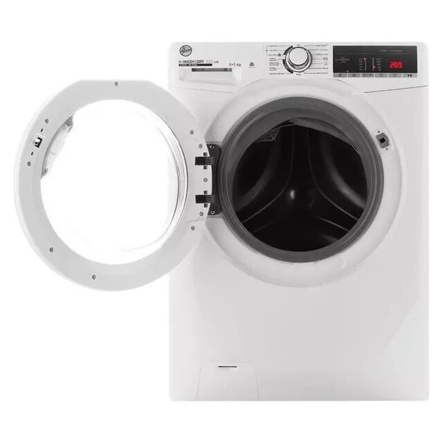Hoover H3D 485TE H-Wash 300, 8+5kg 1400rpm Washer Dryer, White, NFC