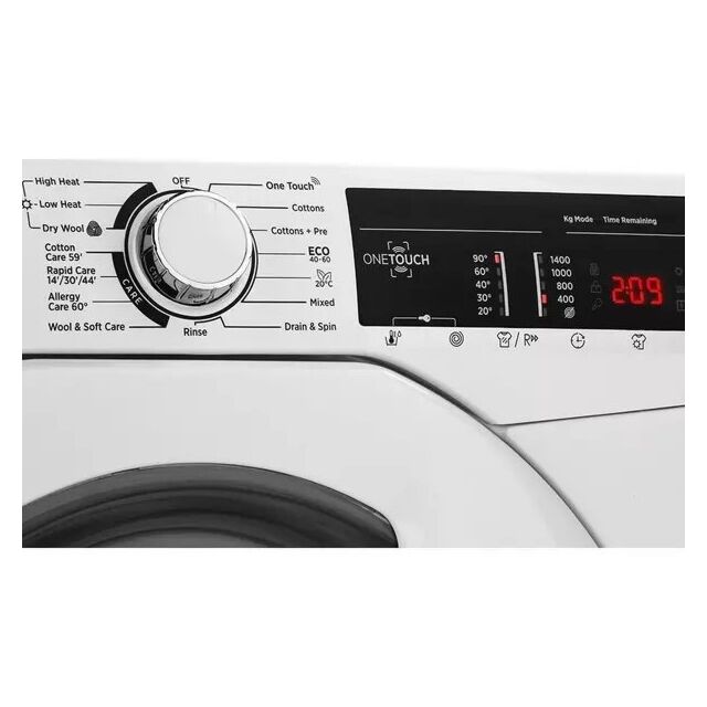 Hoover H3D 485TE H-Wash 300, 8+5kg 1400rpm Washer Dryer, White, NFC