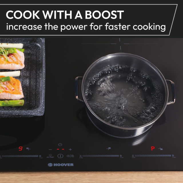 Hoover HIF84DCS 80cm Induction Smart Hob Black