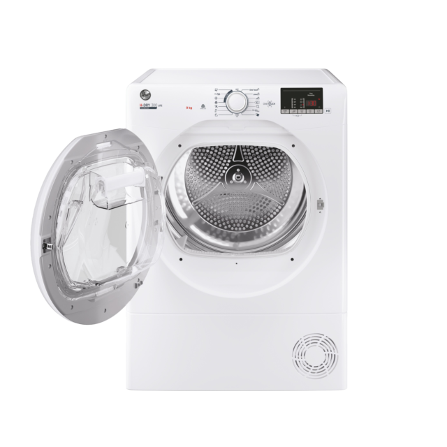 Hoover HLE C9DE-80 9kg Condenser Tumble Dryer White