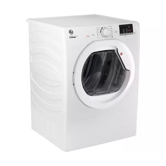 Hoover HLE V10DG H-Dry 300 10kg Vented Tumble Dryer, White, Digital Display