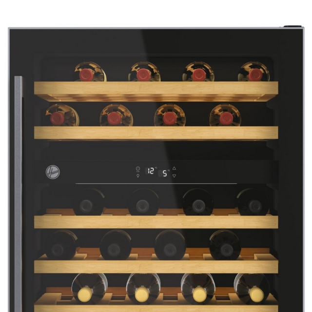 Hoover HWCB60UK/N Under Counter Wine Cooler 46 Bottles Black