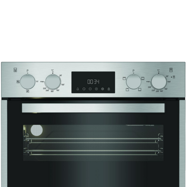 Hotpoint DIH10DIX 59.4cm Built-in Electric Double Oven Silver