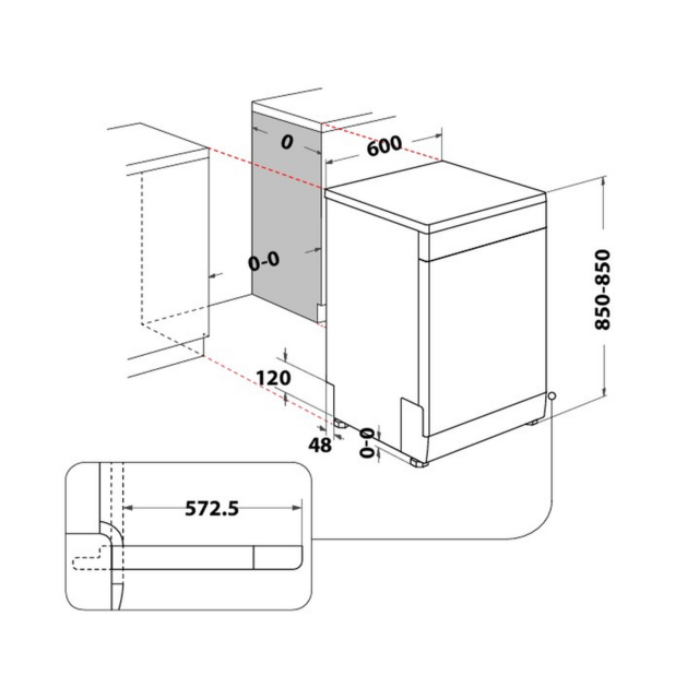 Hotpoint H2FHL626UK Full Size Dishwasher
