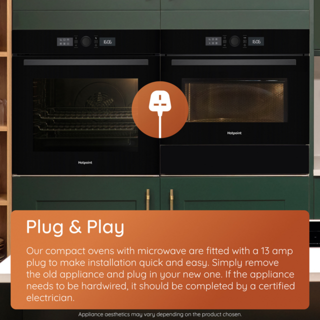Hotpoint HCW6O7HTSXUK 53L Microwave Oven Black