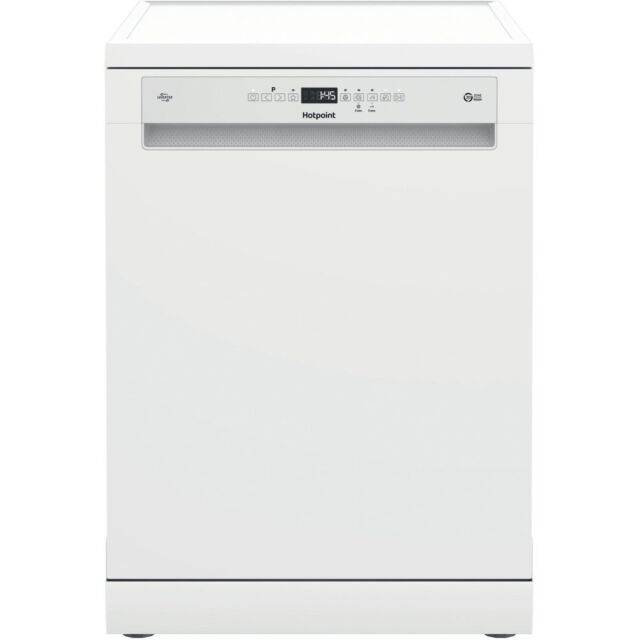 Hotpoint HD7FHP33 dishwasher: full size, white