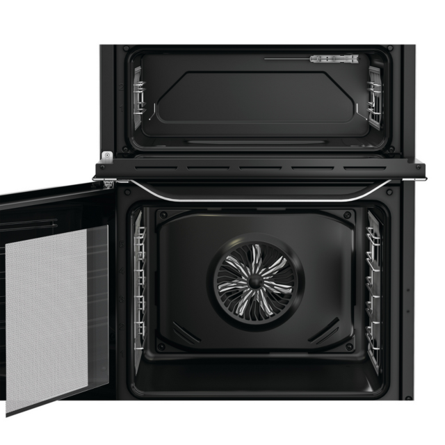 Hotpoint HDD6GDC2WX 60cm Double Oven Electric Cooker