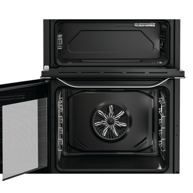 Hotpoint HDE6VDCAX 60cm Double Oven Electric Cooker