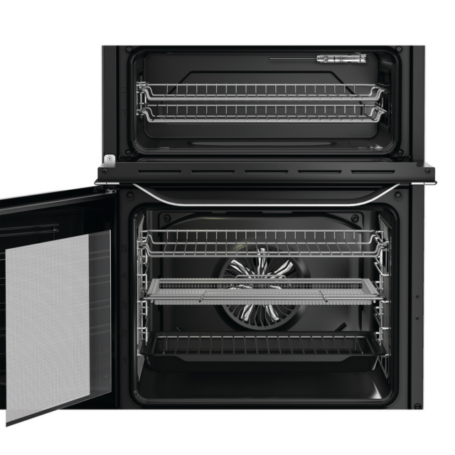 Hotpoint HDE6VDCAX 60cm Double Oven Electric Cooker