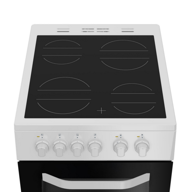 Hotpoint HTE5VCW 50cm Double Oven Electric Cooker White