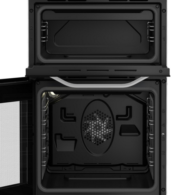 Hotpoint HTE5VCW 50cm Double Oven Electric Cooker White