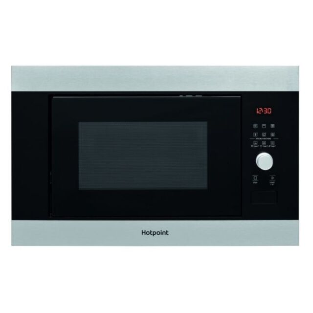 Hotpoint MF25GIXH MF25G IX H built in Compact Microwave Oven - Inox