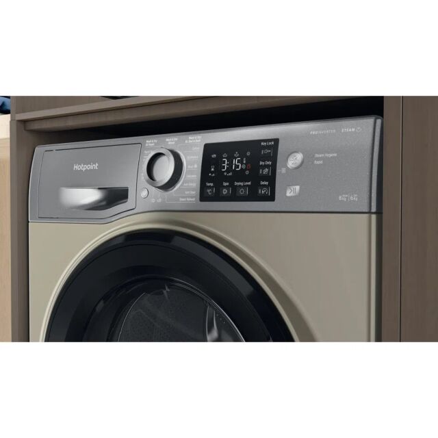 Hotpoint NDB8635GK UK graphite 8+6kg washer dryer - freestanding