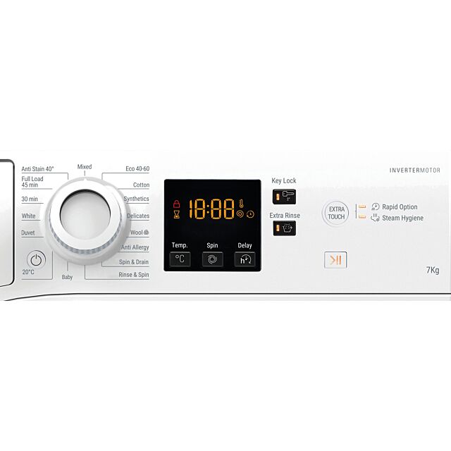 Hotpoint NSWF7469WUK freestanding front loading washing machine