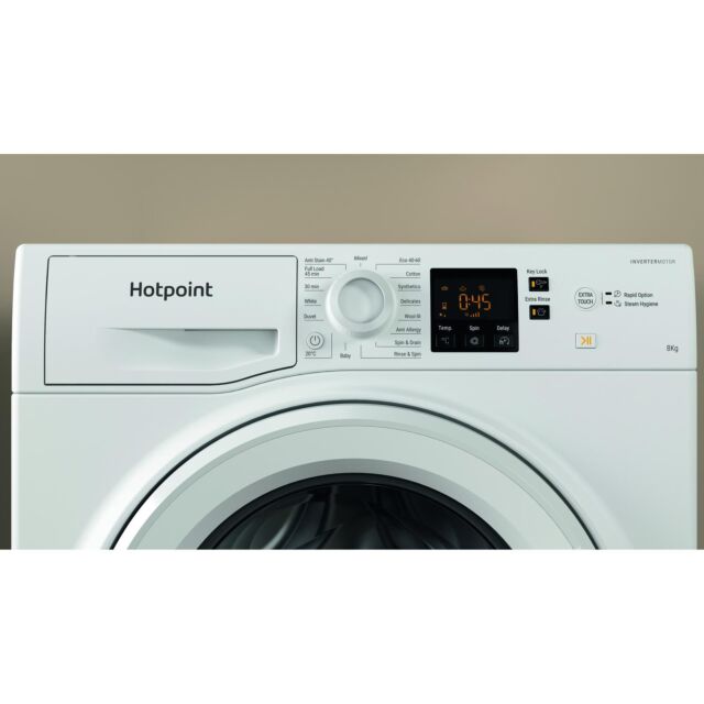 Hotpoint NSWF846WUK freestanding front loading washing machine