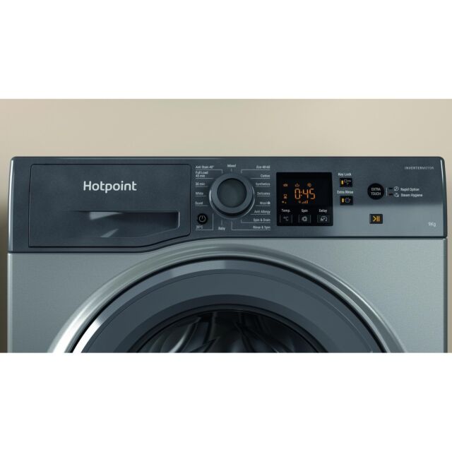 Hotpoint NSWF946GGUK freestanding front loading washing machine