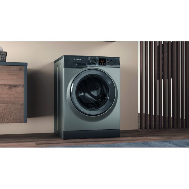 Hotpoint NSWF946GGUK freestanding front loading washing machine