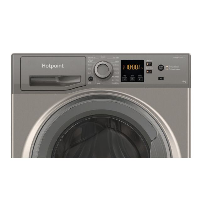 Hotpoint NSWM1046GGUK freestanding front loading washing machine