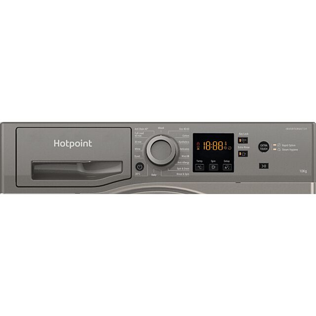 Hotpoint NSWM1046GGUK freestanding front loading washing machine