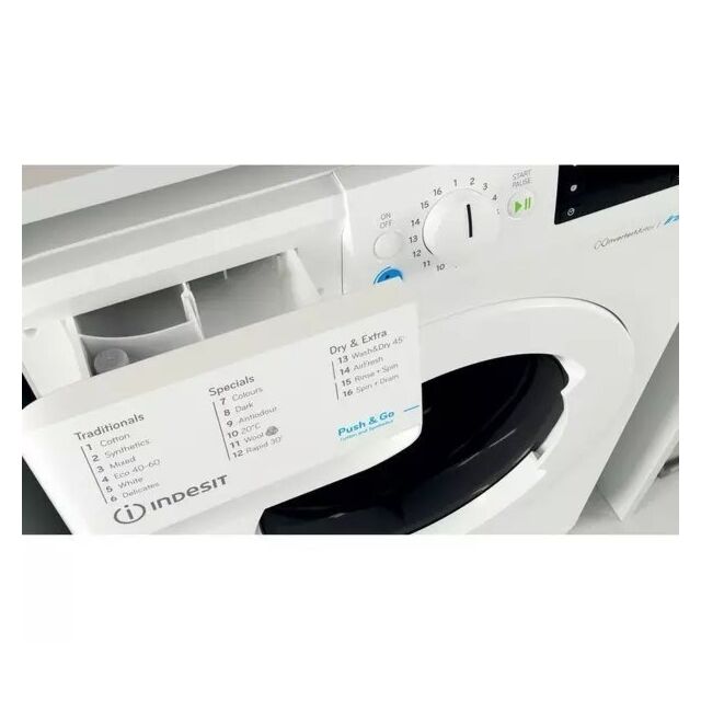 Indesit BDE86436XWUKN Freestanding washer dryer: 8,0kg - BDE 86436X W UK N