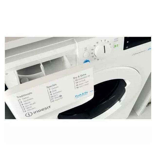 Indesit BDE96436XWUKN Freestanding washer dryer: 9,0kg - BDE 96436X W UK N