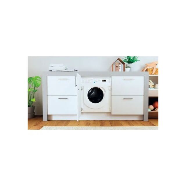 Indesit BIWDIL75125UKN 7kg/5kg 1200 Spin Integrated Washer Dryer - White