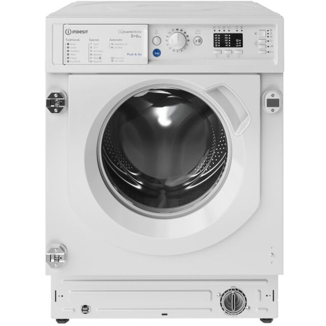 Indesit BIWDIL861485 Integrated washer dryer: 8,0kg - BI WDIL 861485 UK