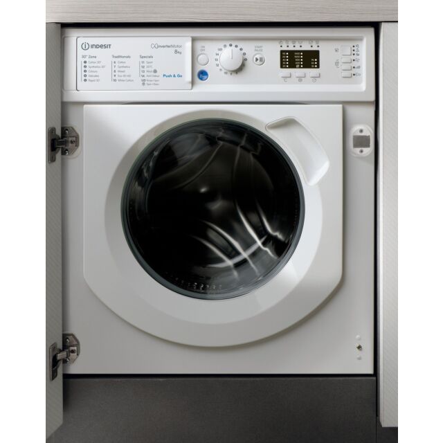 Indesit BIWMIL81485 Built in front loading washing machine: 8,0kg - BI WMIL 81485 UK