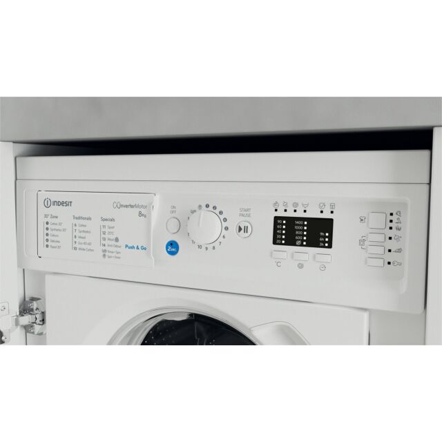 Indesit BIWMIL81485 Built in front loading washing machine: 8,0kg - BI WMIL 81485 UK