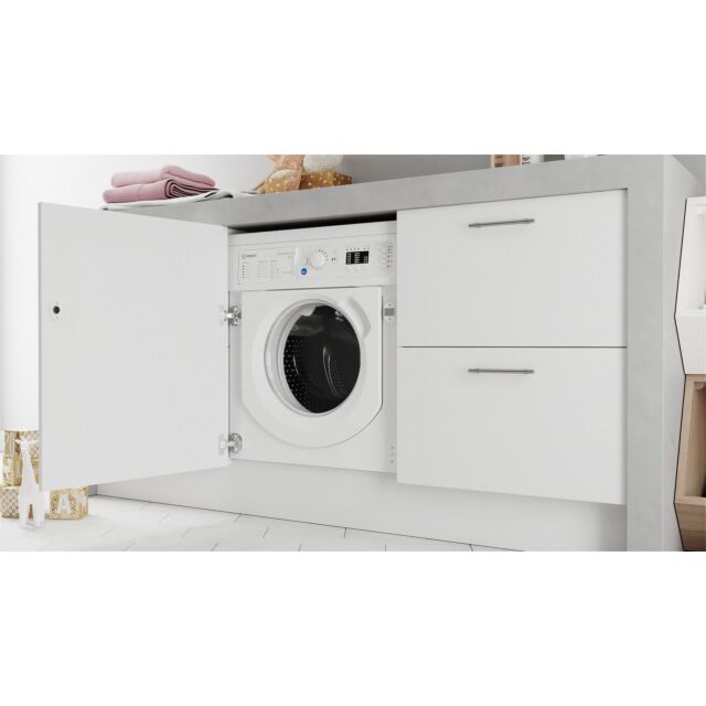 Indesit BIWMIL81485 Built in front loading washing machine: 8,0kg - BI WMIL 81485 UK
